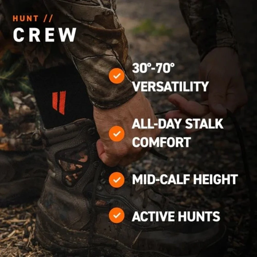 Hollow Performance Alpaca Hunt Socks Black‎ Over The Calf Large New With Tags